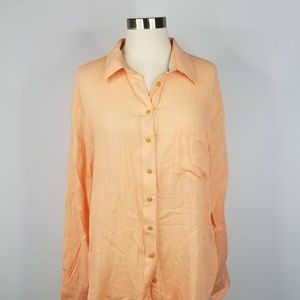 🆕️ Free People Salmon Button Up